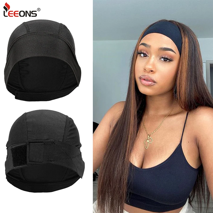 

1Pc Hair Net For Wig Band Cap For Edges Headband Wig Cap With Adjustable Strap Crochet Weaving Caps Mesh Wig Grip Cap For Braid