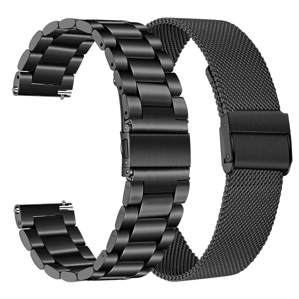Ремешок Миланская петля из нержавеющей стали для Samsung Galaxy Watch 46 мм/Gear S3 22 мм 20 active 2