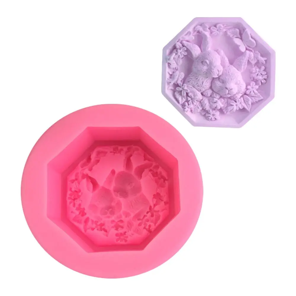 

Easter Bunnies Silicone Mold Fondant Chocolate Cake Mould Aromatherapy Soap Moulds Cake Decorating Tool Baking Accessories