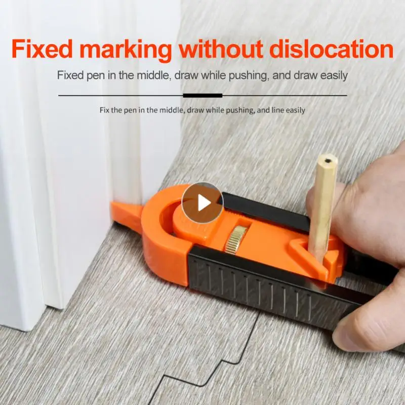 

Woodworking Profile Scribing Ruler With Lock Adjustable Carpentry Shape Duplication Tool Irregular Radian Ruler Contour Gauge