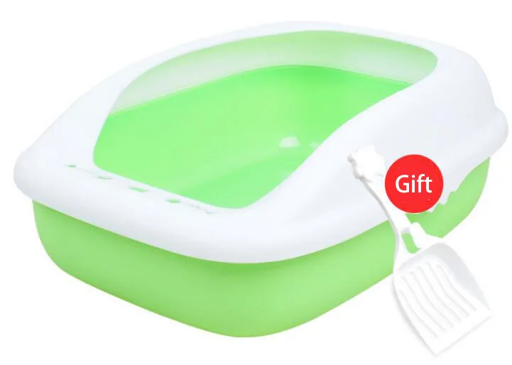 Green HIPET Pet унитаз, поднос для кошачьего туалета, пластиковая коробка, анти-всплеск, не скользит, легко чистится, внутренний унитаз, песочница для собак, кошек, поднос - Цвет: Green