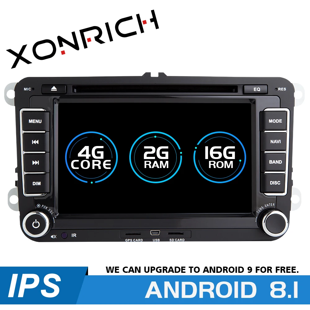 2 Din Android 8,1 автомобильный dvd-плеер для VW Skoda Octavia 2 3 Superb Volkswagen Passat b6 Seat Leon 2 T5 Amarok мультимедийное Радио 2GB
