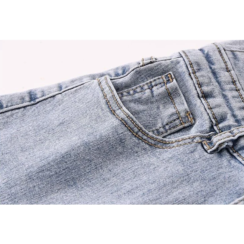 

2021 Summer High Waist Appliques Denim Shorts Summer Irregular Waist Design Jeans Streetwear Ligh Blue Slim Casual Female Shorts