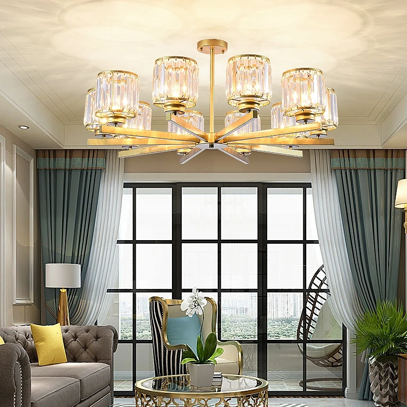 Современные светодиодные люстры с эффектом освещения для гостиной бара