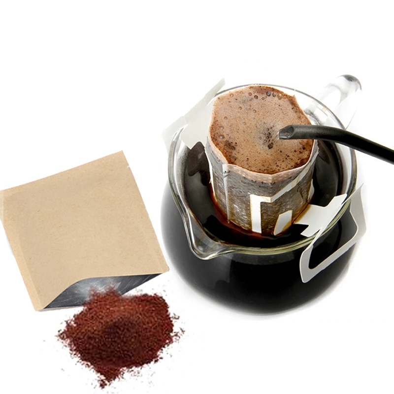 200 комплектов комбинированных пакетиков для кофе и пакетик из крафт-бумаги