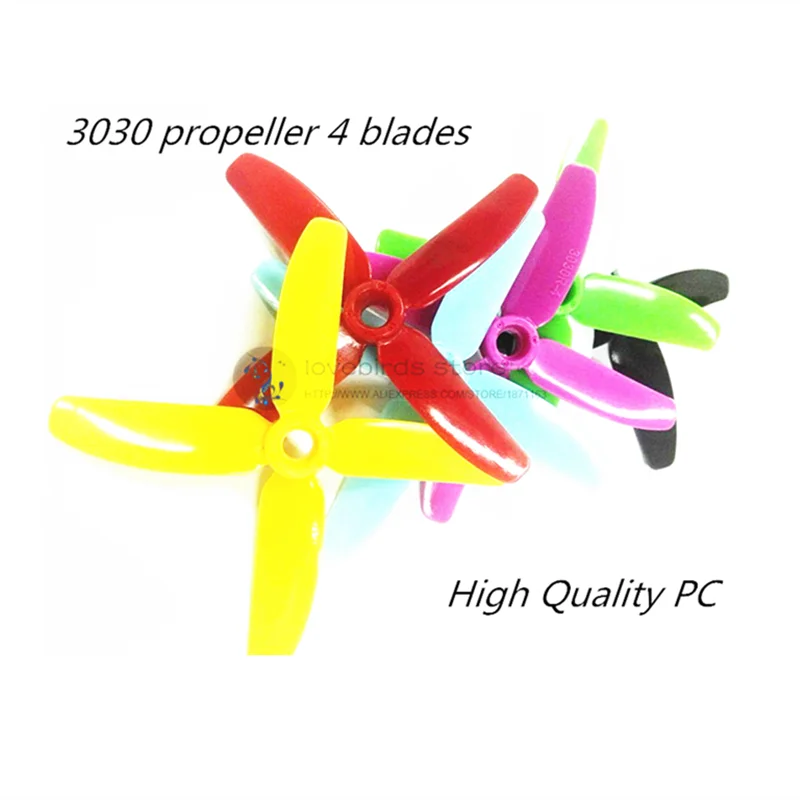 

12 pairs the newest LB 3030 propellers high-quality 4 blades (CW/CCW) for DIY FPV mini drone QAV130/150/160 quadcopter