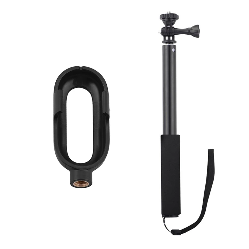 

R91A Aluminum Alloy 1/4" Thread Stabilizer Adapter Compatible with insta go2 Protective Mount Frame Camera Holder Bracket