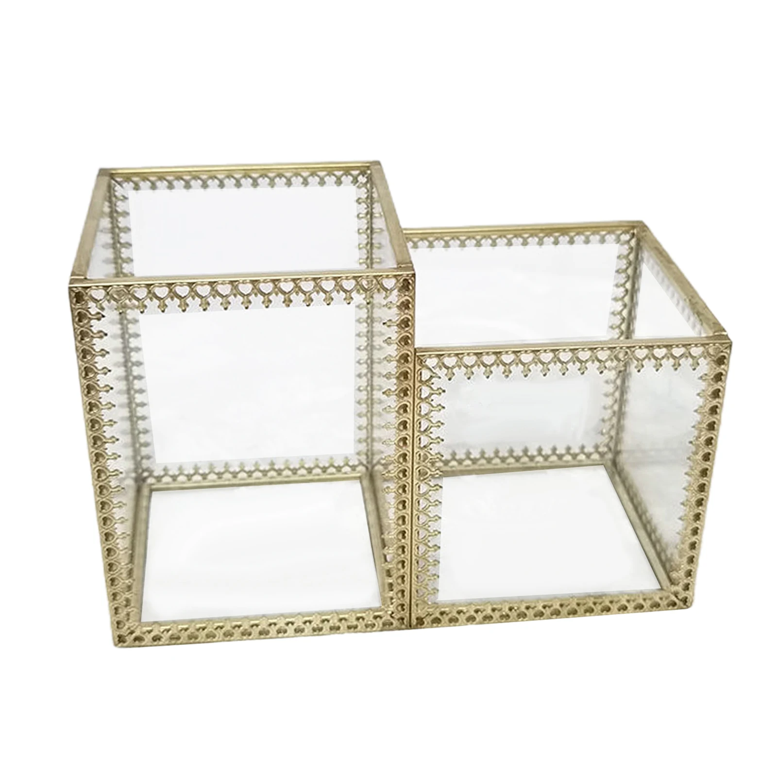 

Fashion Women Makeup Brush Tools Holder Bucket Cosmetic Storage Crystal Box Pencil Pen Vase