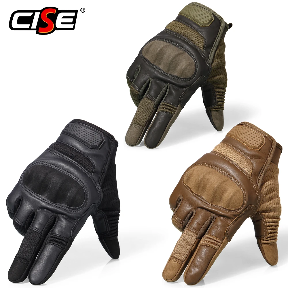 

Touchscreen PU Leather Motorcycle Full Finger Gloves Protective Gear Racing Pit Bike Riding Motorbike Moto Motocross Enduro 2021