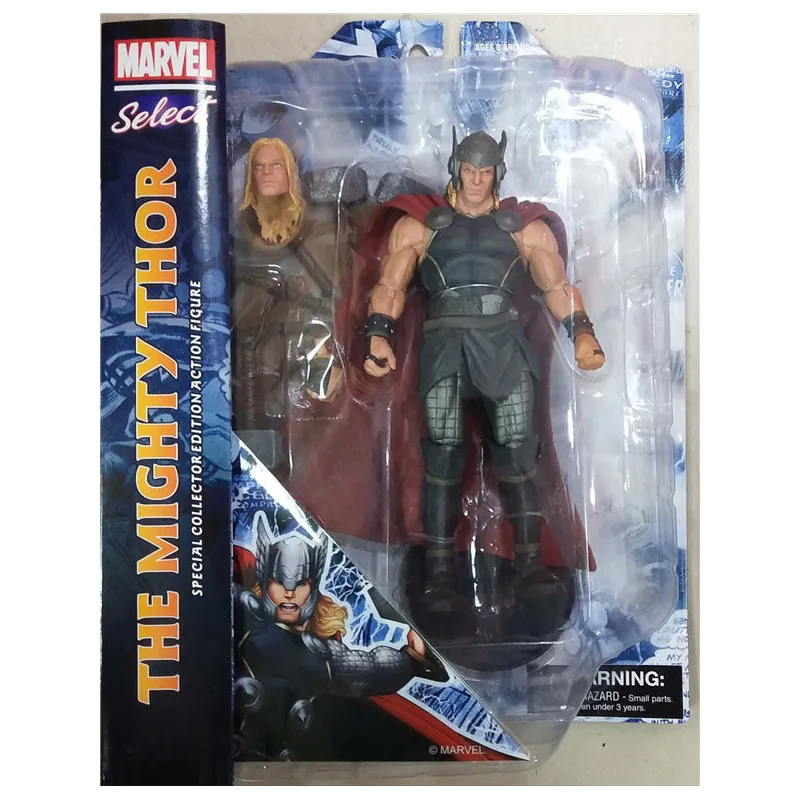 

Genuine Marvel Select The Mighty Thor Movable Doll Model Comics Hero Thor Action Figure Toys Collection Movable Thor Model Gift