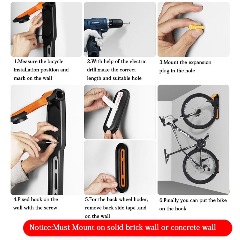 Стойка для парковки велосипеда настенный вертикальный кронштейн Mtb дорожный
