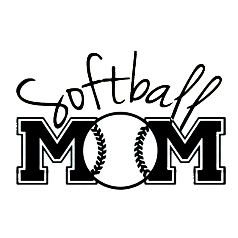 16*10 6 см уникальная крутая графика Softball Mom Спортивная Автомобильная