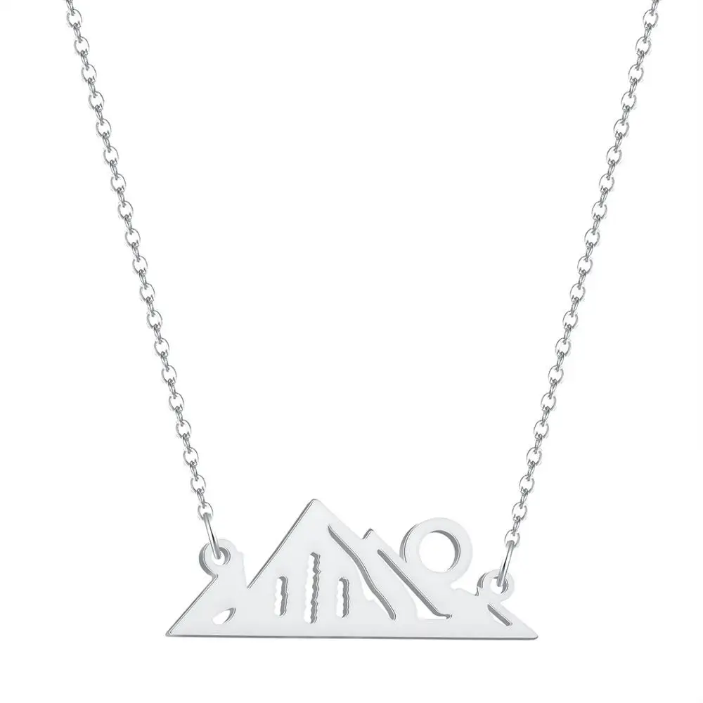 Минималистичное ожерелье Chandler с подвеской в виде горной вершины подвеска