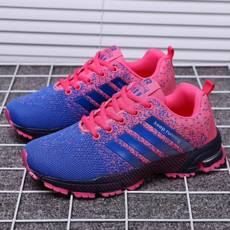 AFFINEST Fashion Casual Shoes For Female Men Yoga Sneakers Male Air Cushion Flats Fabric Plus Size Walking |