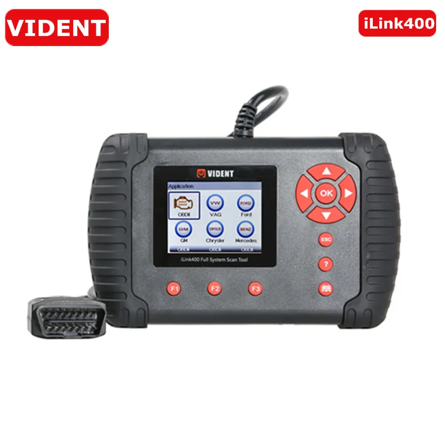 VIDENT iLink400 полная система сканирования инструмент Один сделать поддержка ABS/SRS/EPB/DPF регенерация/сброс масла обновление онлайн в течение трех лет