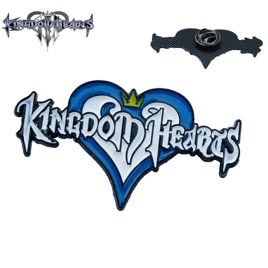 kingdom hearts 8 стилей Королевство Сердца булавка брошь для одежды рюкзак значки Сора сердце keyblade цинковый сплав воротник булавка Косплей коллекция подарок - Окраска металла: kingdom hearts