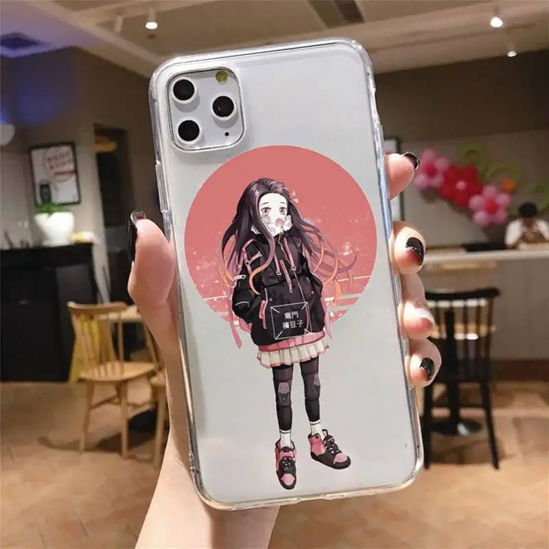 

Kamado Nezuko Kimetsu luxury Phone Case funda Transparent soft For iphone 5 5s 5c se 6 6s 7 8 11 12 plus mini x xs xr pro max