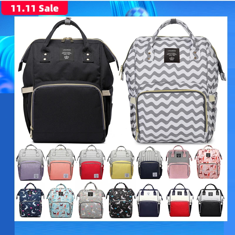Модная сумка для подгузников мам вместительная ухода за ребенком рюкзак