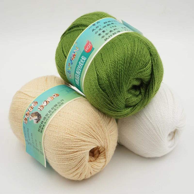 500 г/лот Iceberg норковые ворсинки норковая шерстяная пряжа для вязания и крючком