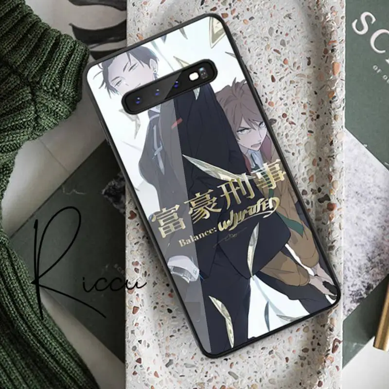 

Anime Balance UNLIMITED Phone Case Tempered Glass For Samsung S20 Plus S7 S8 S9 S10E Plus Note 8 9 10 Plus A7 2018