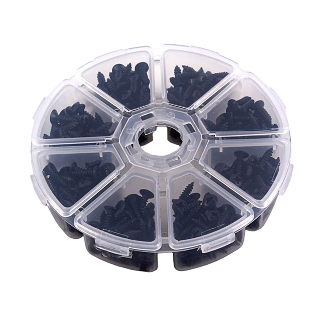 Черные крепежные винты для электрогитары бас аксессуары 400 шт.|Детали и гитар| |