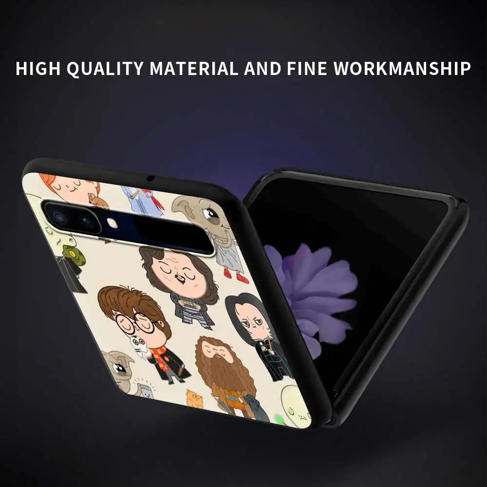 

Phone Case For Samsung Galaxy Z Flip Fold Hard PC Cover For Galaxy ZFlip 5G Mobile Bag Back Shell Hot Cute Magic 9 4-3