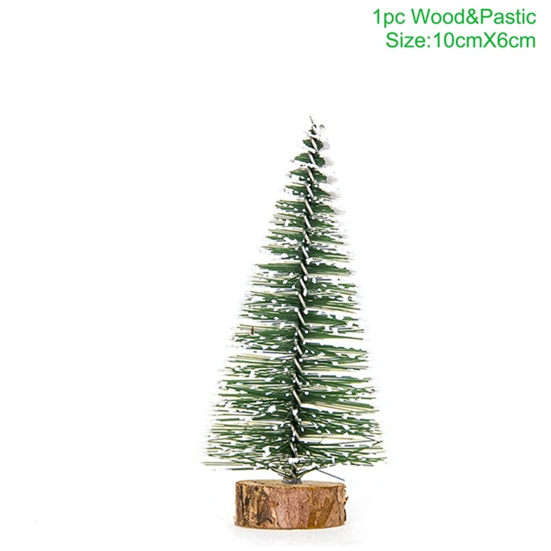 Pine tree 10 cm 1 шт. рождественские украшения для дома Navidad kerst decoratie плюшевые украшения с подвеской в виде оленя лося и оленя год - Цвет: Pine tree 10 cm