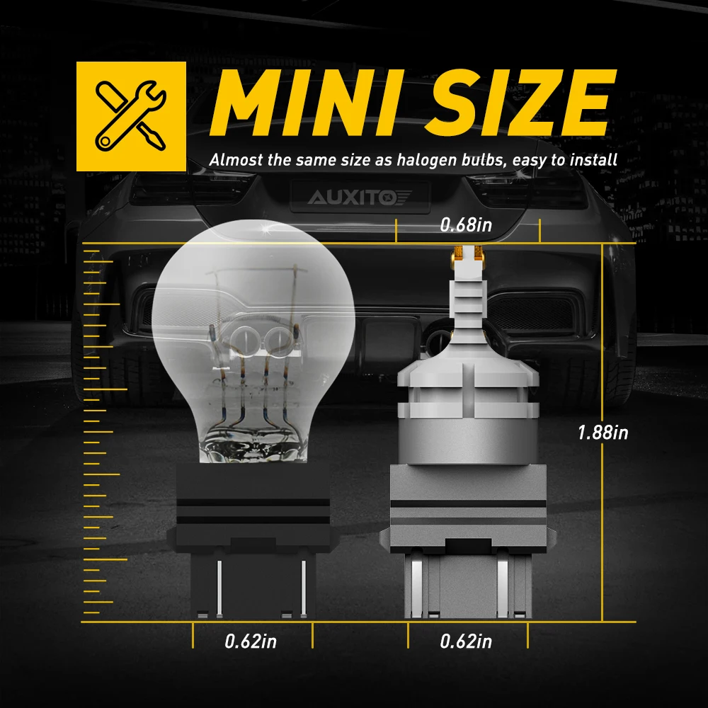 Нет Hyper Flash 3157 3156 светодиодный Canbus T25 PY27W PY27/7 Вт Автомобильный светильник 5050 SMD