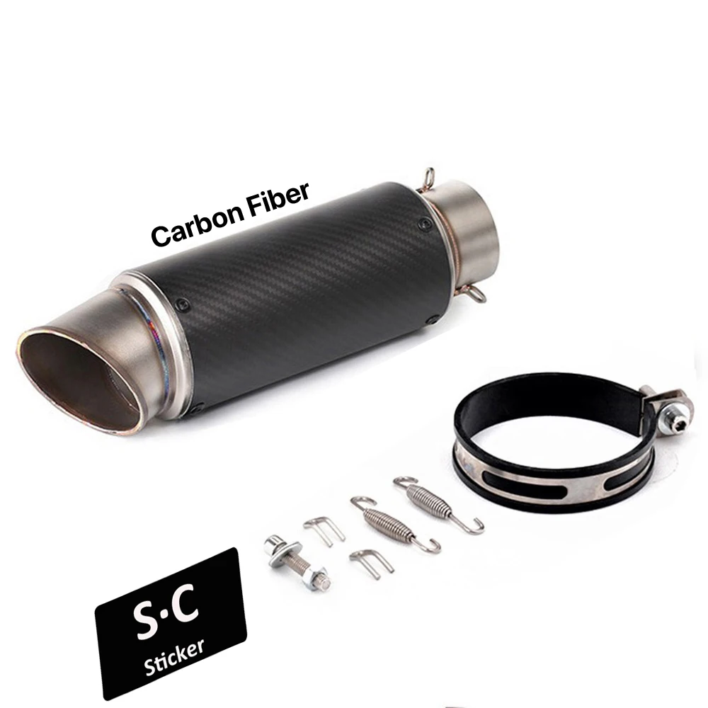 Глушитель выхлопной трубы для мотоцикла глушитель 51 мм 61 Dirt Bike Cafe Racer MT 09 GSR 600 PCX 125