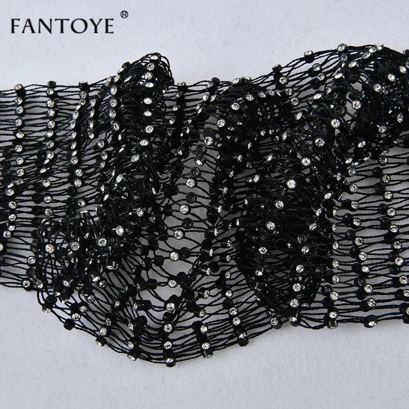 

Fantoye Crystal Diamond Mesh Pants Women Sexy Summer Hollow Out Transparent Loose Long Fishnet Pants 2020 New BeachWear Trousers