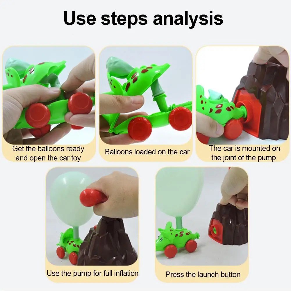 Мощный воздушный шар автомобиль игрушка для детей аэродинамический динозавр