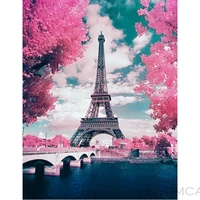 poster paris eiffel tower cross stitch kit paint by numbers diy full 5d diamond painting embroidery mosaic accessories home deco