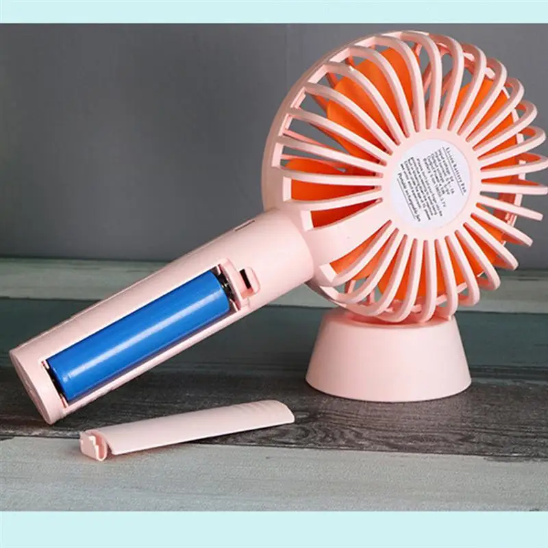

1PC Mini Handheld USB Charging Fan Mute Table Fan Desktop Fan Aromatherapy Fan for Summer Home Outdoor (Pink)