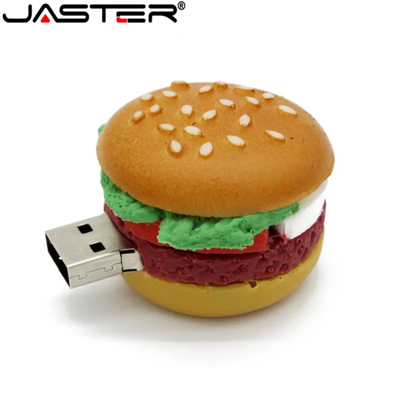 Usb флеш-накопитель JASTER гамбургер креативный для суши арбуза 8 ГБ 16 32 64 карта памяти