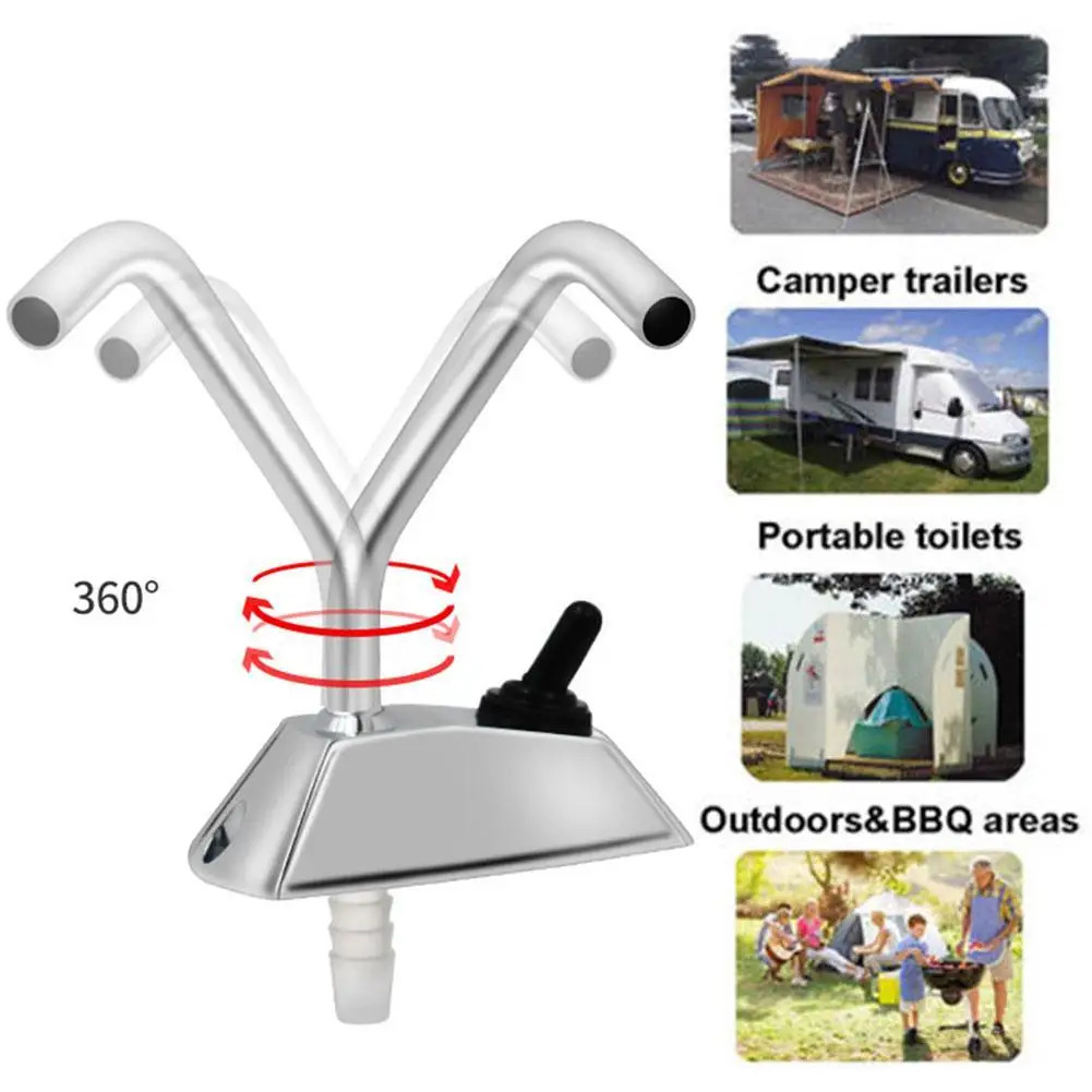 

Electric Faucet RV 12V Electrically Controlled Faucet Of RV Water System Pump Boat Camper Caravan Full 360 Degree Rotation Taps