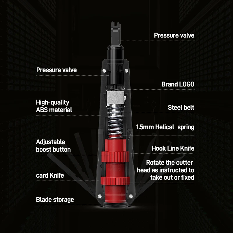 Инструмент для перфорации AMPCOM обжимной инструмент 110 типа плоскогубцы Ethernet с