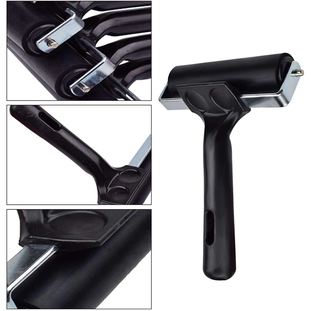 

Brayer Roller Multifunction Construction Tools Art Supplies Hard Plastic Ink Oil Painting Brayer with Handle Accessories 3PCS