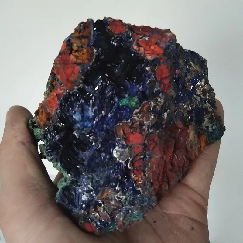 Высококачественный натуральный камень azurite и малахит симбиотические минералы