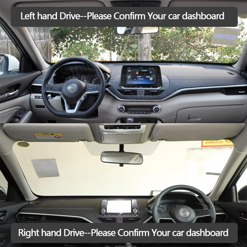 Leather For Nissan Altima 2019-2020 L34 Dashboard Cover Mat Light-proof pad Sunshade Dashmat Protect panel Car Accessories | Автомобили и