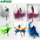 Алмазная вышивка AZQSD с изображением балерины, женщины, вышивка крестиком, портрет, мозаика ручной работы, украшение для дома