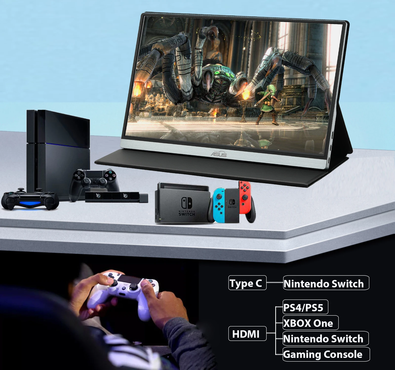 Homasus портативный ЖК Hd монитор 15 6 Usb Type C HDMI-совместимый для ноутбука телефона xbox