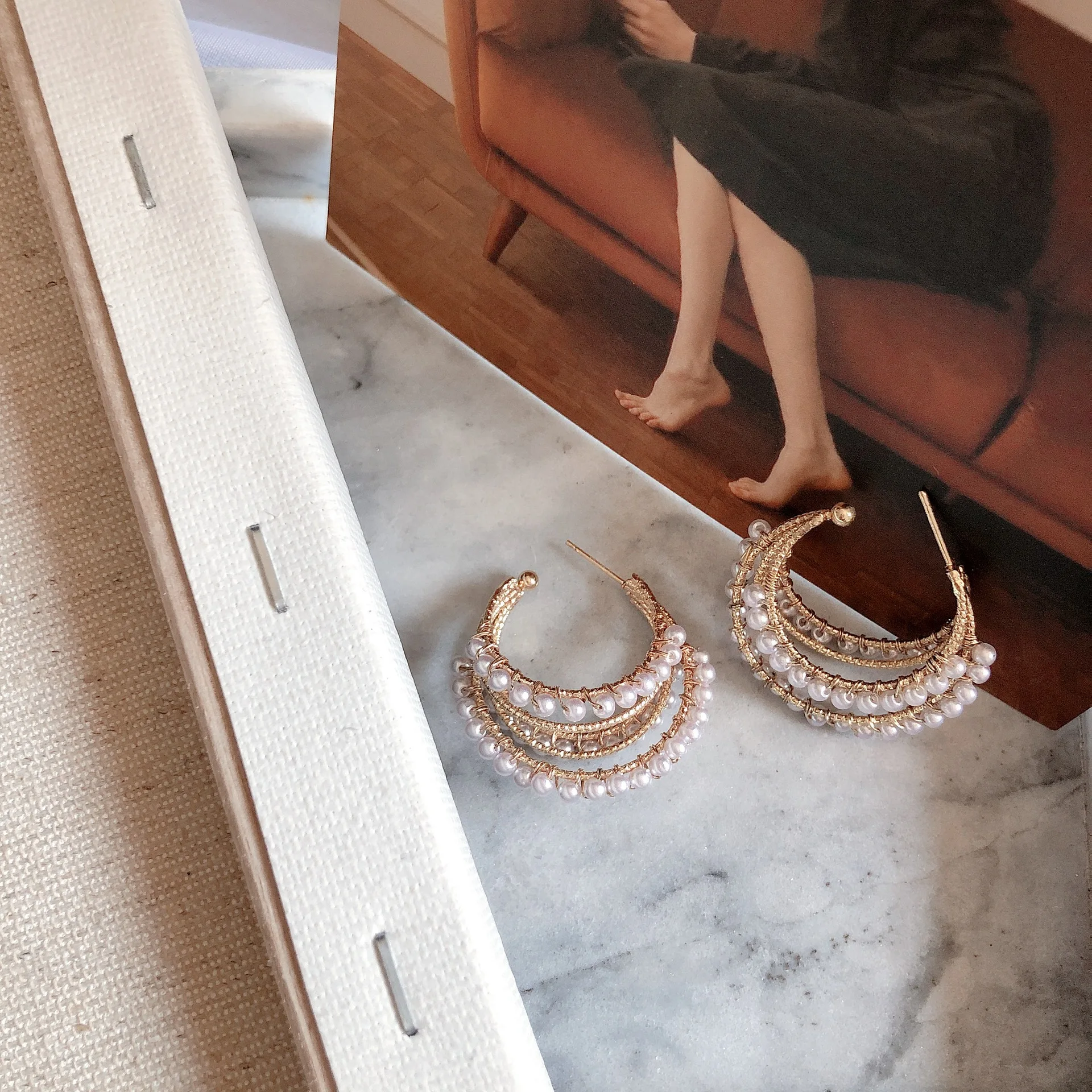 Новинка 2019 уличные стильные серьги в стиле барокко с искусственным жемчугом