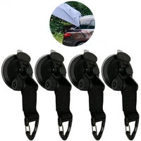 4 pcs outdoor suction cup anchor securing hook tie down camping tarp as car side awning pool tarps tents securing hook universal