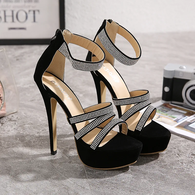 

2020 station new diamond high cm high heels women's shoes