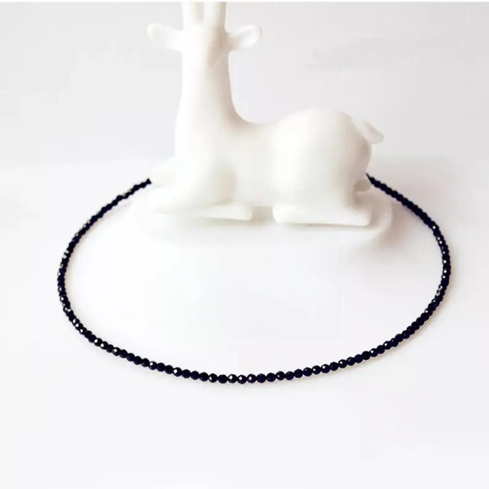 Beaded Crystal Choker Necklace Chain Glass Beads Female Jewelry Girls For Women Short Li I1B7 | Украшения и аксессуары