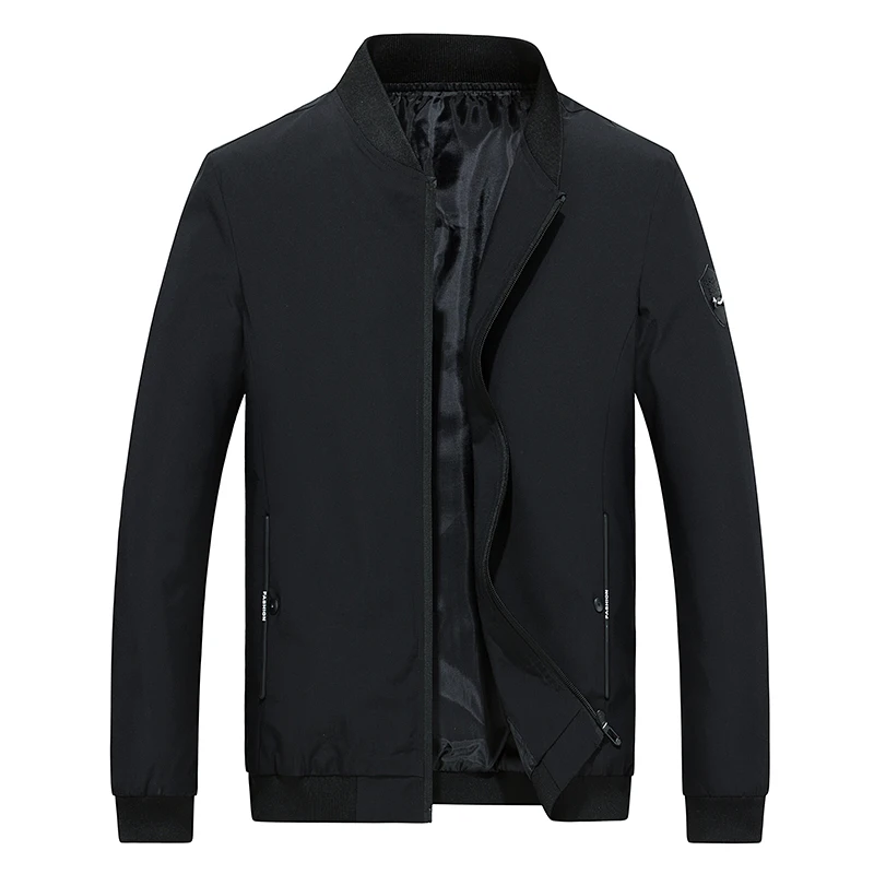 Мужская куртка верхняя одежда куртки на молнии для мужчин бейсбольная Прямая