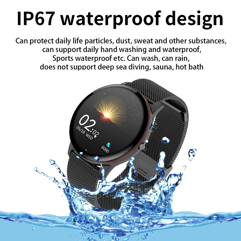 lige 2020 new smart watch men full touch screen sports multi function watch heart rate alarm clock reminder fitness smartwatch free global shipping