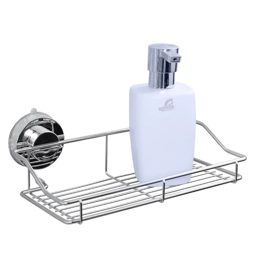Полка для ванной вакуумный держатель на присоске Душ Caddy корзина из нержавеющей