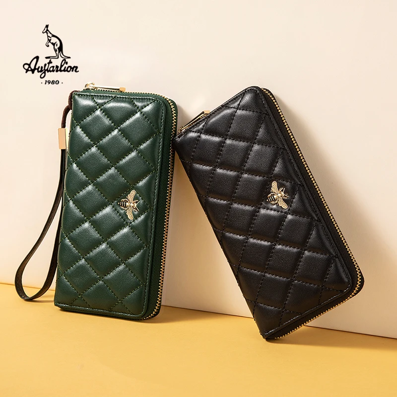 Многофункциональный Карманный Кошелек свежий овчины Женская сумочка клатч