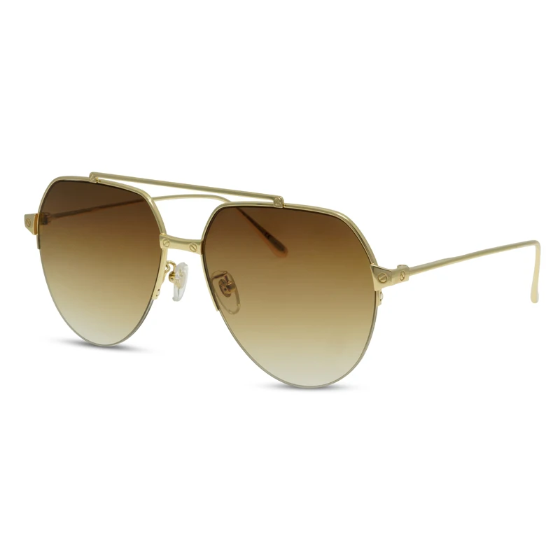 

Горячая Распродажа Модные полые двойные лучевые солнцезащитные очки в металлической оправе роскошные солнцезащитные очки оптом